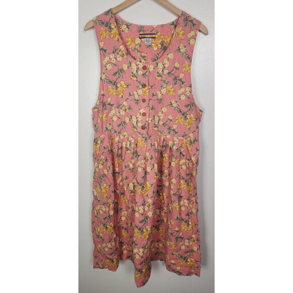 Bryn Connelly Dresses & Skirts - Bryn Connelly Women's Sz. P12 Floral Tank Midi Linen Blend Dress